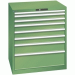 ARMOIRE VERT 870X725X1000 AVEC 8 TIR. 75KG _ 78.698.030 - LISTA