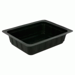 BARQUETTE PACK 2000 375 ML 15X12X3.5 CM PP NOIR (VENDU PAR 1200)