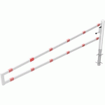 BARRIÈRE À BÉTONNER SERRURE PROFILÉE-3500 MM- BLANC/ROUGE - SCHAKE