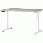 BUREAU RÉGLABLE ÉLECTRIQUE GW-MAILAND-120CM-CACHEMIRE/BLANC - GERMANIA