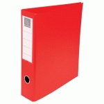 CLASSEUR REMBORDÉ PVC 4 ANNEAUX D 50MM EN 3ÈME A4 MAXI ROUGE - EXACOMPTA