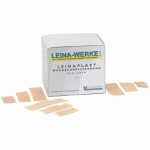 LOT DE 9 - LEINAPLAST PANSEMENT 1 M X 4 CM, ÉLASTIQUE, COULEUR DE LA