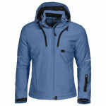 PROJOB 3413 SOFTSHELL PRIO DOUBLEE FEMME A CAPUCHE BLEU CIEL - TAILLE M