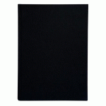 REGISTRE 29,7X21CM 5X5 FOLIOTÉ 300 PAGES - NOIR TOILÉ