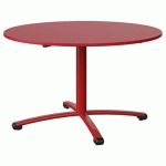 TABLE MALIBU Ø 120 T5 PC STRA ABS ROUGE U321/ROUGE 3020