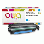 TONER REMANUFACTURÉ OWA - STANDARD - CYAN - POUR HP CE251A, CANON 723C