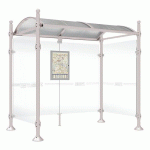 ABRI BUS 2.50 M PROVINCE 2 BARDAGES LAT. BOULE GRIS 7044 - PROCITY