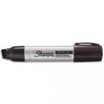 SHARPIE MARQUEUR INDÉLÉBILE SHARPIE EXTRA -LARGE POINTE BISEAUTÉE NOIR, CORPS MÉTAL