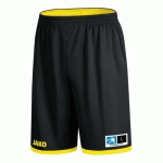 SHORT DE BASKET RÉVERSIBLE - JAKO - CHANGE 20 NOIR/JAUNE