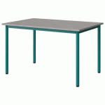 TABLE MALIBU 120X80 T5 4P STRA ABS BÉTON F186/BLEU 5018