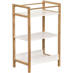 TENDANCE - MEUBLE 3 ETAGERES MDF + STRUCTURE BAMBOU - NUOVO