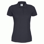 COTTOVER POLO MANCHES COURTES FEMME - CERTIFIÉ GOTS MARINE - TAILLE XXL