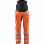 PANTALON TRAVAIL MATERNITÉ HAUTE VISIBILITÉ NOIR/ORANGE XXL - BLAKLADER