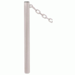 POTELET PROVINCE Ø76 MM CHAINES 1 ANNEAU INOX GRIS 7044 - PROCITY