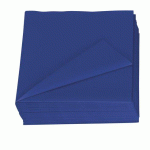 SERVIETTE EN OUATE LOTUS PAPIER 39 X 39 CM, MARINE - PAQUET DE 150