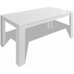 TABLE DE SALLE À MANGER 140 X 80 X 75 CM BLANC