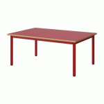 TABLE MALIBU 120X80 T1 4P STRA ALAISÉ ROUGE U321/ROUGE 3020