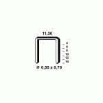 AGRAFES TYPE 53 - 12MM GALVA - BOITE DE 5000