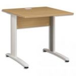 GAUTIER BUREAU DROIT PIED METAL VIKTOR ORME BLOND - DIMENSIONS : L80 X H74 X P80 CM