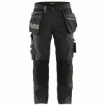 PANTALON DE TRAVAIL ARTISAN STRETCH GRIS FONCÉ/NOIR TAILLE 50 - BLAKLADER