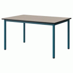 TABLE MALIBU 120X80 T4 4P STRA ANTIB ACACIA/NOIR BLEU 5025