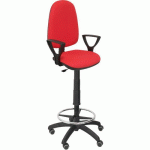 TABOURET AYNA BRAS FIXE - ROUE POUR PARQUET - ROUGE - PIQUERAS Y CRESPO