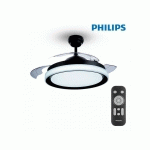 PHILIPS - VENTILATEUR BLISS ET LAMPE À LED NOIRE 28+35W - 40851700