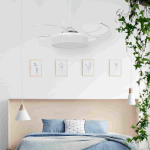 BEACON LIGHTING BEACON VENTILATEUR DE PLAFOND LUMIÈRE FANAWAY FRASER BLANC/CLAIR SILENCIEUX