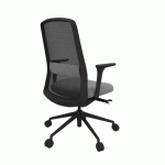 CHAISE DE BUREAU ROCKIT NOIR - GRIS CHINÉ