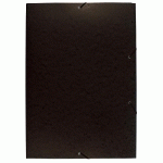 CHEMISE À ÉLASTIQUE 3 RABATS CARTE LUSTRÉE 600GM2 - A2 - NOIR - LOT DE 10