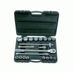 COFFRET DE DOUILLES 6 PANS 3/4 CHROME PLUS KSTOOLS DIAMÈTRE 19 À 50 MM - 21 PIÈCES