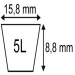 COURROIE PLATINIUM 5L92POUCES