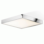 DECOR WALTHER CUT PLAFONNIER LED CHROMÉ 40X40CM