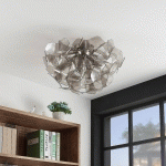 LINDBY MOSCALINA PLAFONNIER, GRIS FUMÉE