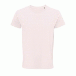 TEE-SHIRT PERSONNALISABLE COTON ORGANIQUE BIO JERSEY 150 ROSE PÂLE