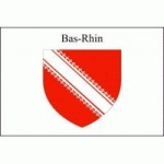 DRAPEAU BAS RHIN : DIMENSIONS - 50 X 75 CM