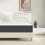 ENSEMBLE MATELAS ET COUETTE ET OREILLER - MATELAS 90X190X15CM + COUETTE 140X200CM + OREILLER 60X60CM (MATELAS+COUETTE+OREILLER, TOUS DANS UN COLIS)