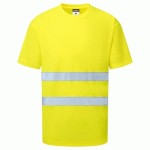 LOT DE 3 - PORTWEST ES478 ES1 ESSENTIAL T-SHIRT HAUTE VISIBILITÉ M/C JAUNE - TAILLE XXL