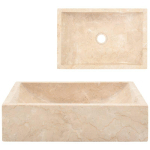 LAVABO 45X30X12 CM MARBRE CR�ME BRILLANT - VIDAXL