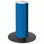 BORNE RÉTRACTABLE Ø 22 CM INOX BROSSÉ - BLEU 5010 - PROCITY