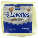 LAVETTE MICROFIBRES JAUNE 40 X 40 CM (VENDU PAR 6)
