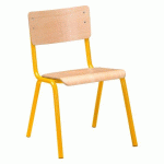 LOT DE 2 - CHAISE SCOLAIRE TAILLE 5 - JAUNE