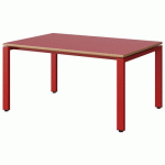 TABLE MALIBU 120X80 T3 SOUDÉ STR ALAIS ROUGE U321/ROUGE 3020