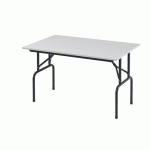 TABLES PLIANTES PRIMERA 120 X 80 CM GRIS PIÈTEMENT NOIR
