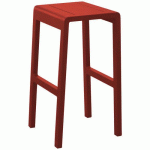 TABOURETS HAUTS ANTONINO - ROUGE