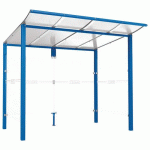 ABRI BUS MODULO 2.50 M AVEC BARDAGES LATÉRAUX - BLEU 5010 - PROCITY