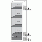 ARMOIRE SÉCURITÉ S-CLASSIC-90 S90.196.060.R JAUNE