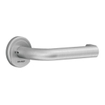 BÉQUILLE DOUBLE SUR ROSACE VERCY AH 200 U 472 INOX BROSSÉ 304