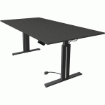 BUREAU ASSIS/DEBOUT MOVE3 L200XP80XH72-120CM ANTHR. - KERKMANN