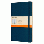 CARNET MOLESKINE SOUPLE BLEU SAPHIR 13 X 21 CM IVOIRE LIGNÉ 192 PAGES